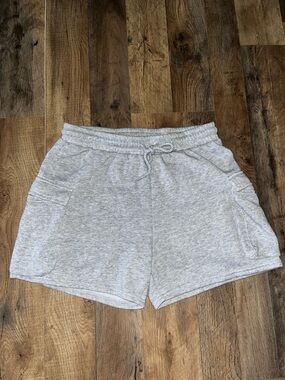 Cozy Women's Grey Drawstring Lounge Shorts
